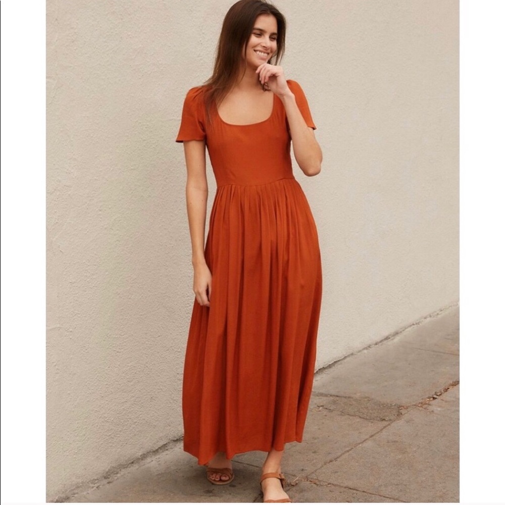 Christy Dawn Scarlet Dress Rust